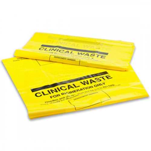 Yellow Clinical Waste Garbage Bags