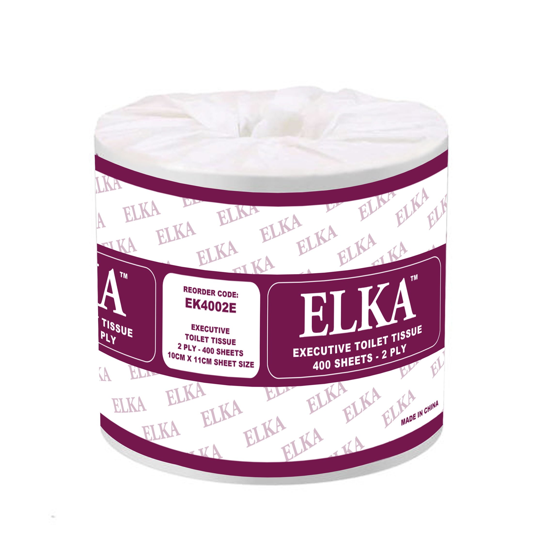 Elka Toilet Paper 2 Ply 400 Sheet Executive – Australian Made