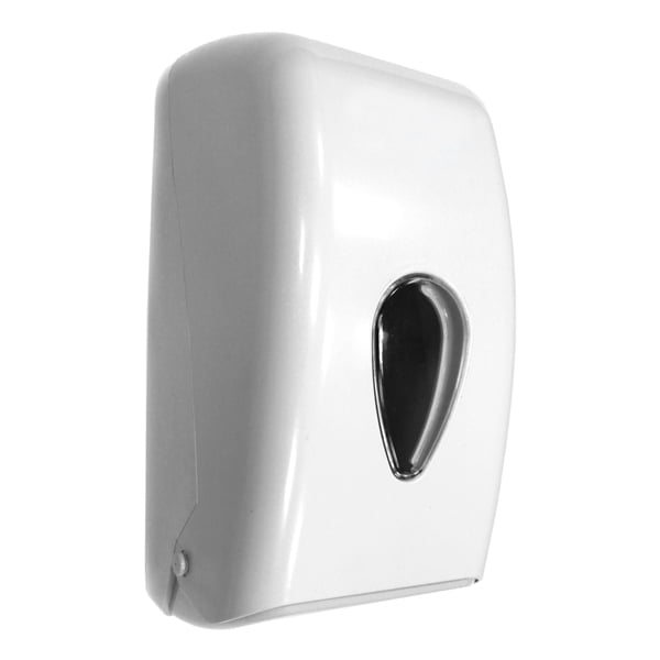 interleaved toilet tissue dispenser