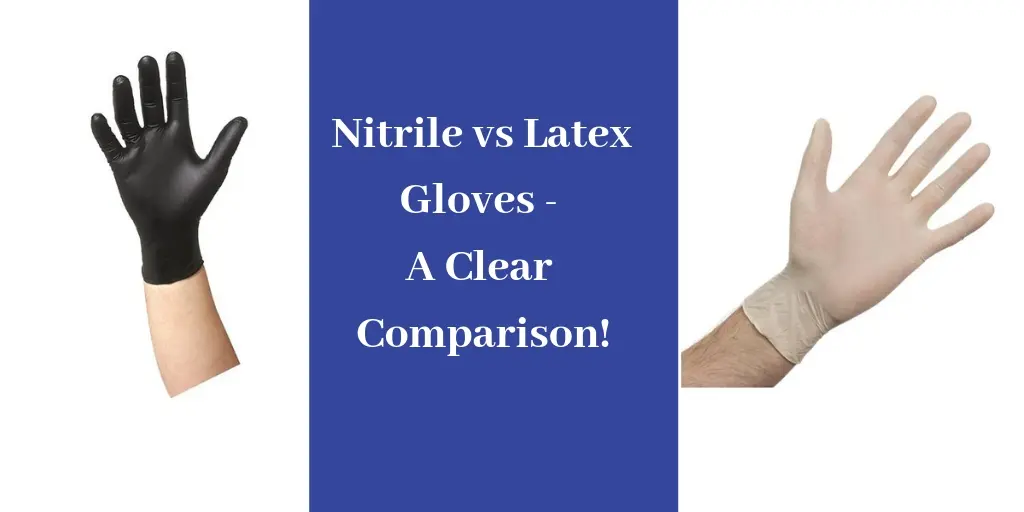 Differences between nitrile on sale and latex gloves