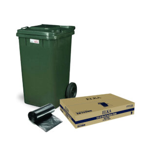 EK120HD Elka 120l Black Heavy Duty Garbage Bags