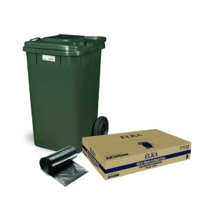 EK140HD Elka 140l Black Heavy Duty Garbage Bags