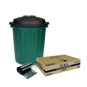 EK82HD Elka 82l black heavy duty garbage bags